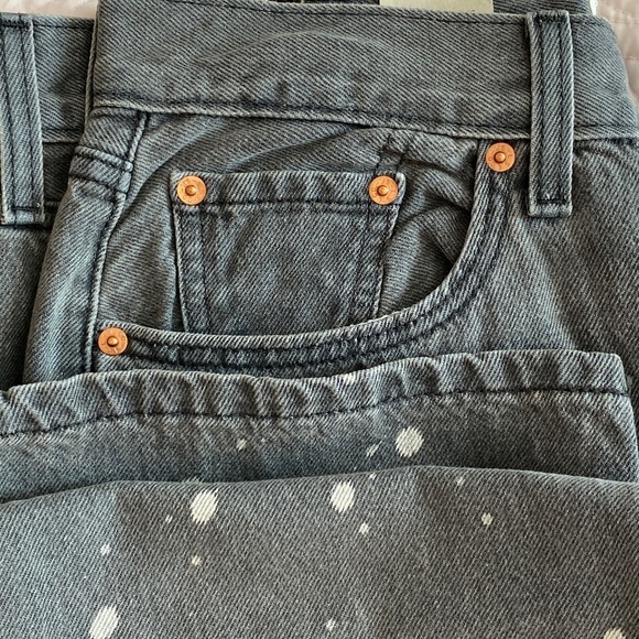 Levi's® Low Pro Jeans  Grey w white spatter NWT - Picture 1 of 12